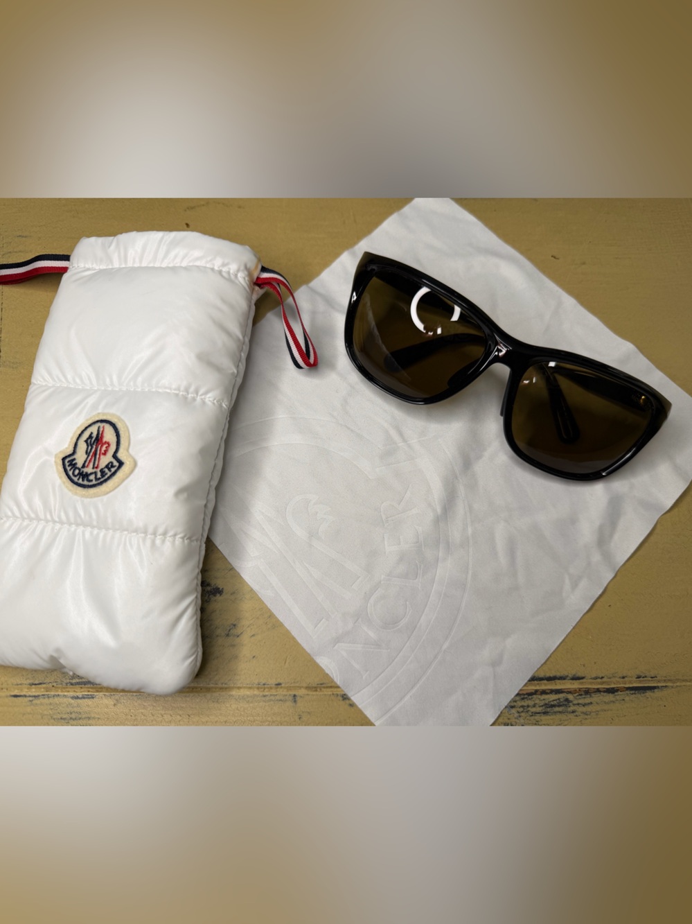 Moncler Black Oversized Sunglasses